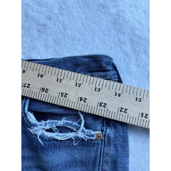 Citizens of Humanity Nikki Vintage 26 Distress Torn Button-Fly Jean Shorts High - Picture 6 of 15